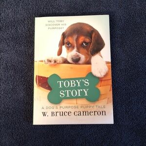 Scholastic Kids Book - Toby's Story with Brown Puppy and Green Bone